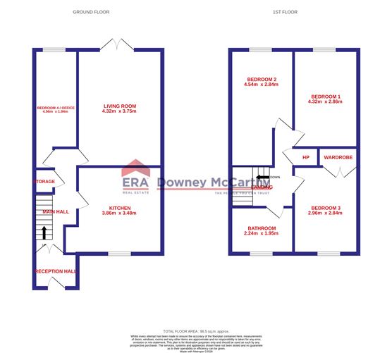 Floor plan — 235 Comeragh Park, The Glen, Dillons Cross, Blackpool, Cork