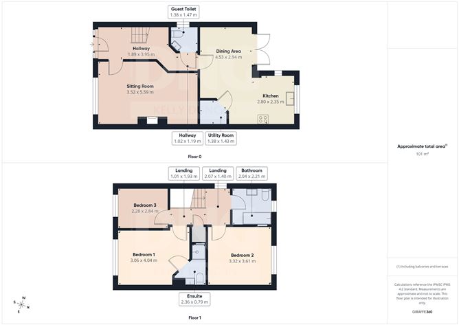 Floor plan — 131 Droim Liath, Tullamore, Co. Offaly