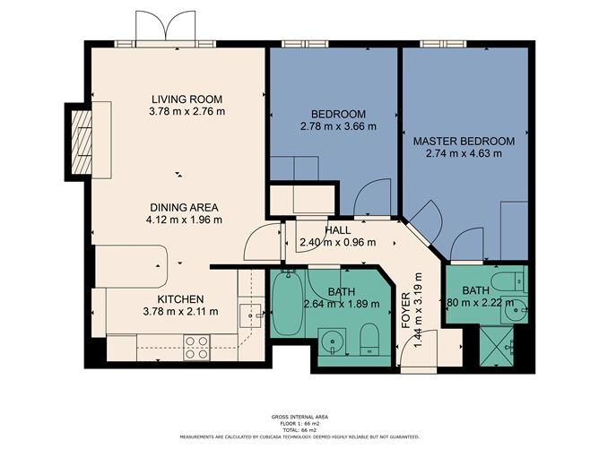 Apartment 6, DE VESCI HOUSE, Dun Laoghaire, County Dublin