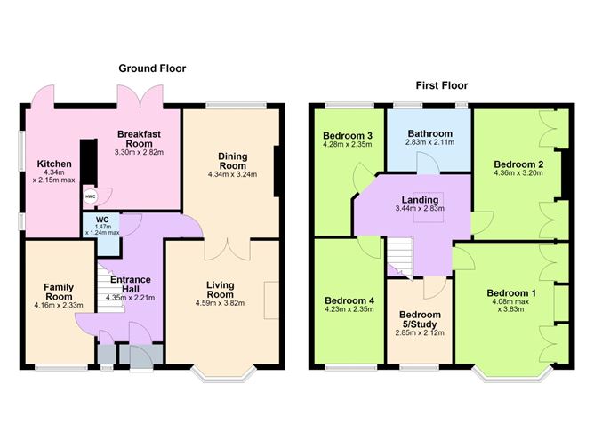 Floor plan — 1 Davitt Road, Bray, Co. Wicklow