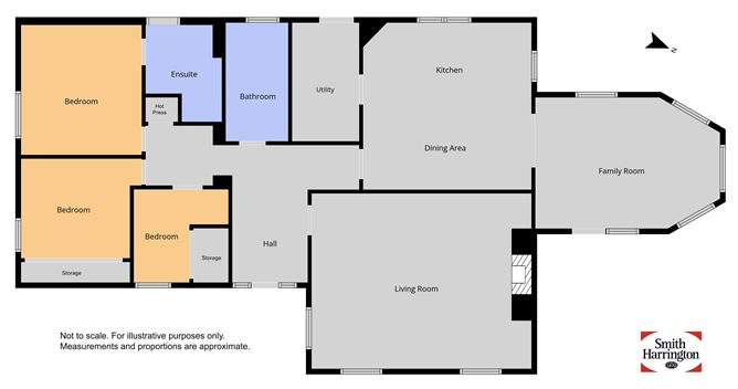Floor plan — Rose Cottage, Castlemartin, Navan, Meath