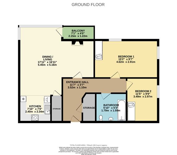 Floor plan — 45 Phoenix Riverpark, Conyngham Road, Islandbridge, Dublin 8