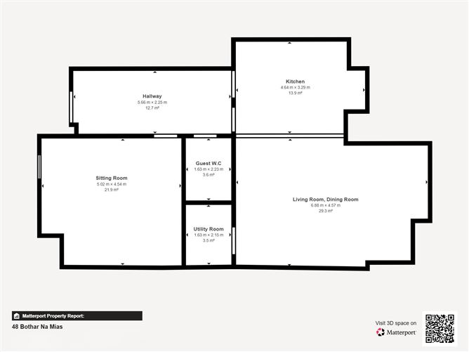 Floor plan — 48 Bothar Na Mias, Kinvara, Co. Galway