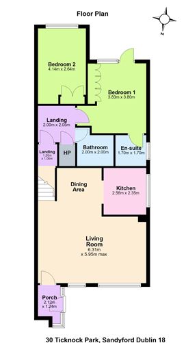 Floor plan — 30 Ticknock Park, Ticknock Hill, Sandyford, Dublin 18