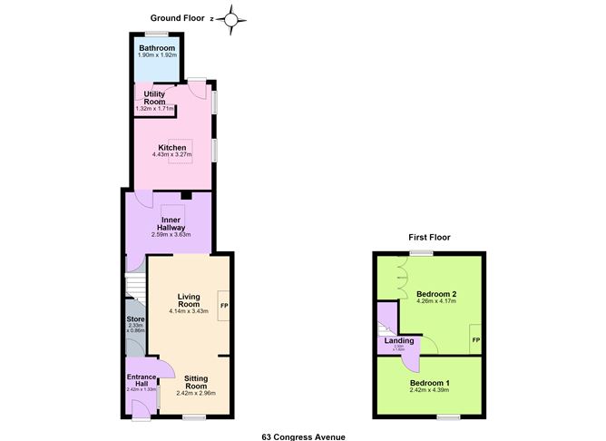 Floor plan — 63 Congress Avenue, Drogheda, Louth