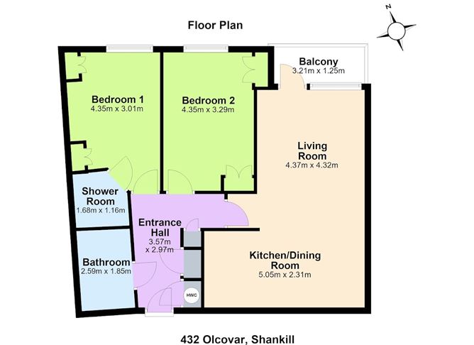 Floor plan — 432 Olcovar, Shankill, Co. Dublin