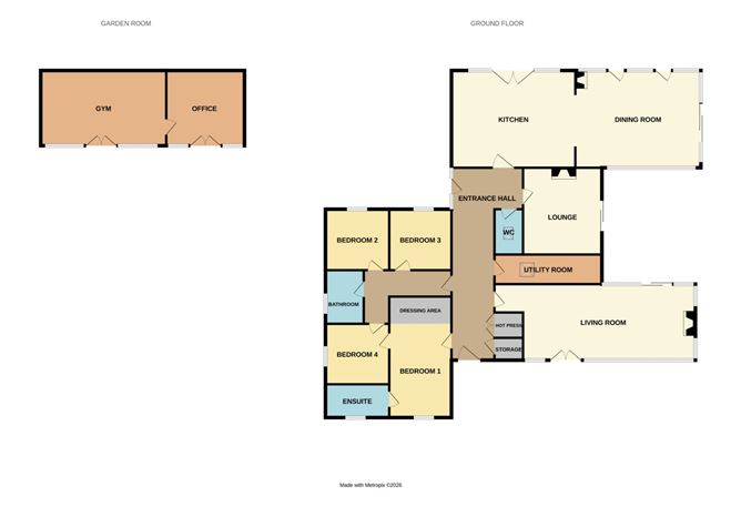 Floor plan — Stone Cottage, Lybe, Belgooly, Co. Cork