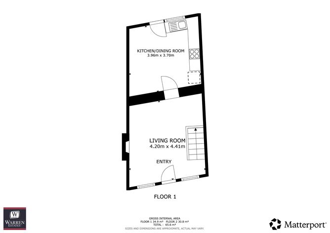 Floor plan — 13 Centenary Place, Gorey, Wexford