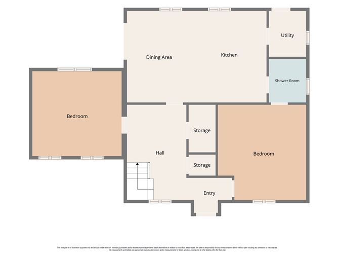 Floor plan — Kavanagh Cottage, Fethard On Sea, Co. Wexford, Fethard, Wexford