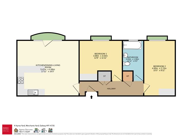 Apartment 4 Hynes Yard, Galway City, Galway