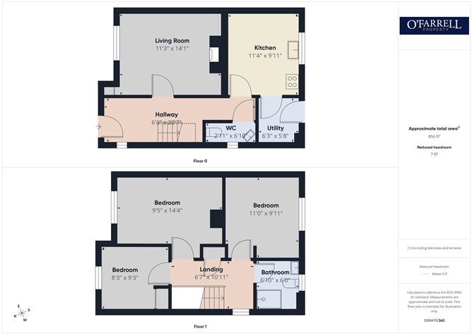 Floor plan — 18 Gleann Na Bearú, Royal Oak Road,, Bagenalstown, Carlow