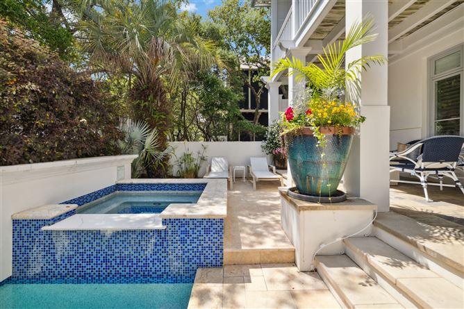 Courtyard Bloom,Alys Beach,Florida,USA
