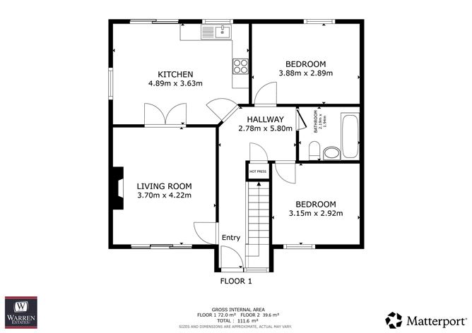 Floor plan — 6 Beachside Avenue, Riverchapel, Courtown, Wexford