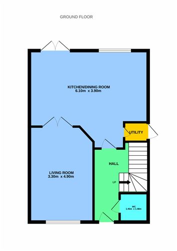 Floor plan — 11 Wingfield, Corke Abbey, Bray, Co. Dublin