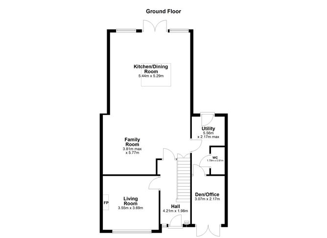 Floor plan — South Avenue, 14, Mount Merrion, County Dublin