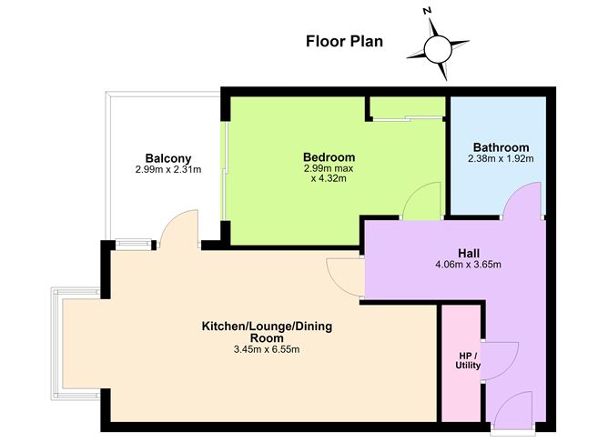 Floor plan — 63 The Forum, Ballymoss Road, Sandyford