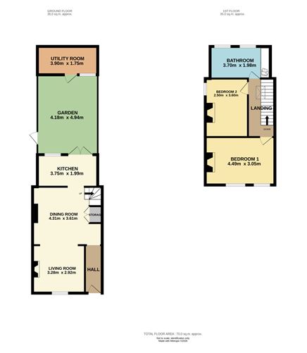 Floor plan — 56 West Road, East Wall, Dublin 3
