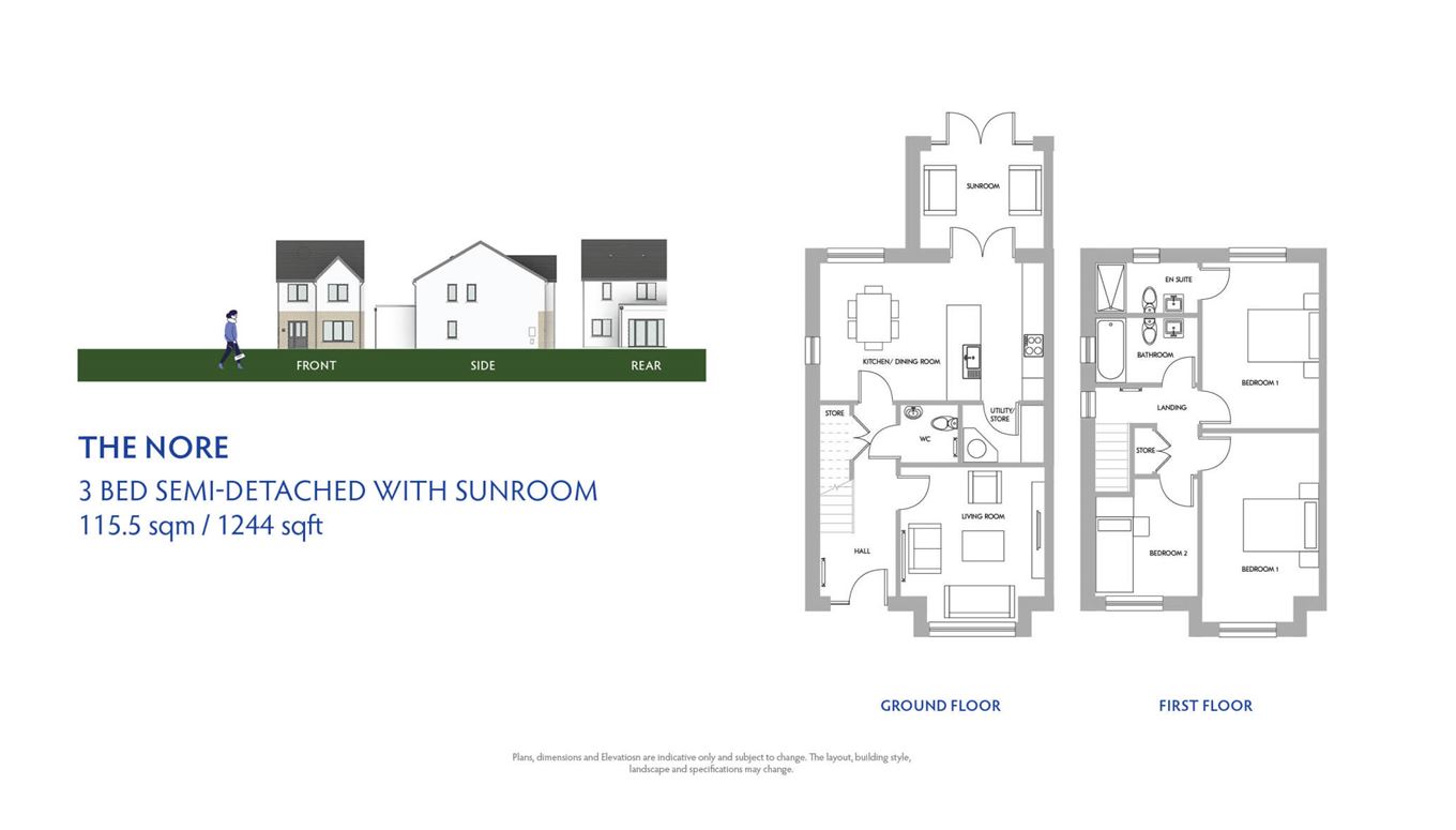 3 Bed Semi Detached With Sunroom, Riverbrook, Abbeylands, Ferrybank, Waterford