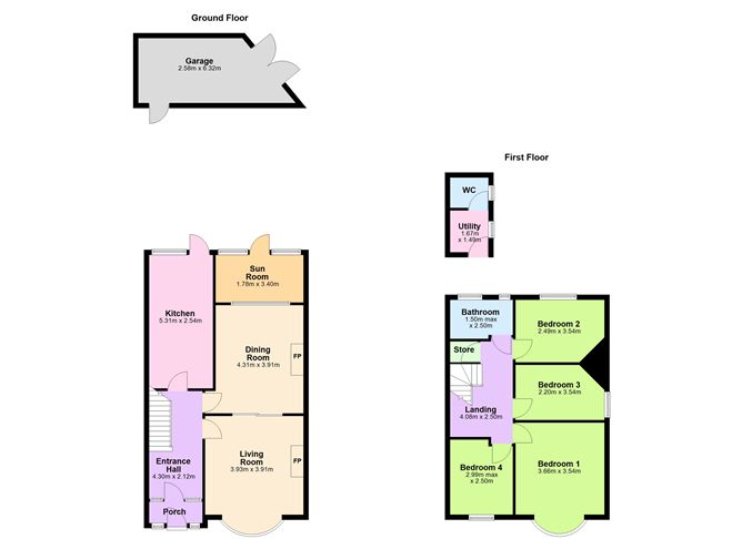 Floor plan — 102 Wilfield Road, Sandymount, Dublin 4