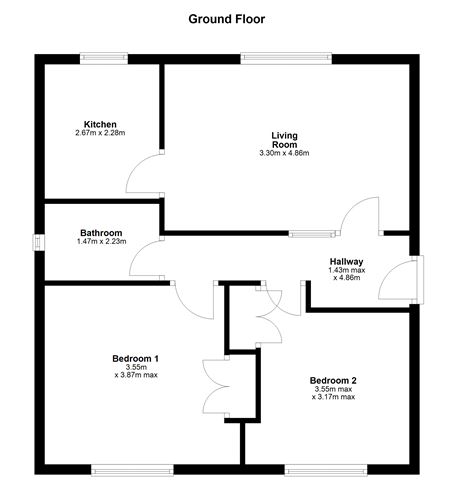 Floor plan — Apartment 2, THE ASHLEY, Grace Park Court, Beaumont, Dublin 9
