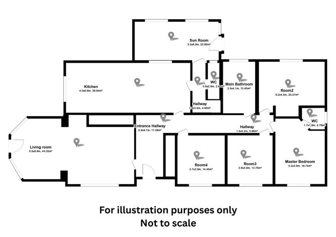 Floor plan — Craan, Kildavin, Co. Carlow