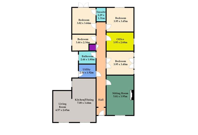Floor plan — 33 Ledwidge Hall, Slane, Co. Meath