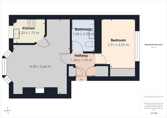 Floor plan — Apartment 58 Turveywoods, Donabate, County Dublin