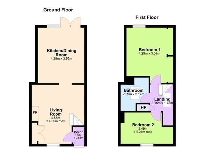 Floor plan — 9 Hammond Street, Dublin 8