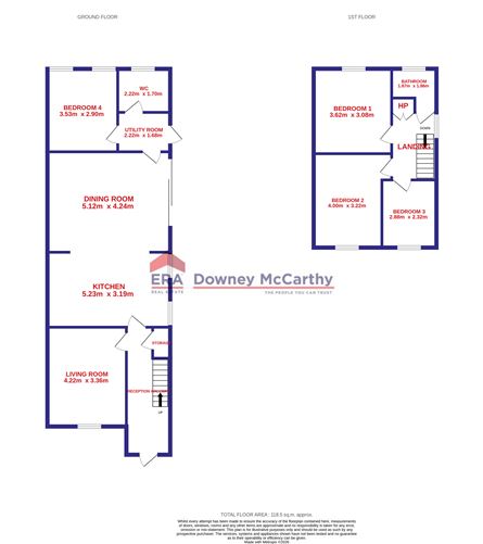Floor plan — 107 Ardcullen, Hollyhill, Cork