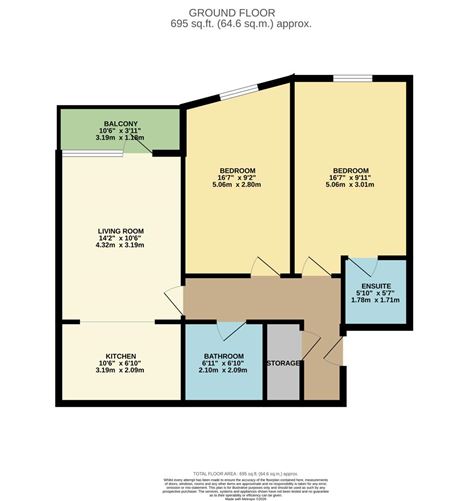 Floor plan — 18B Metropolitan Apartments, Kilmainham, Dublin 8