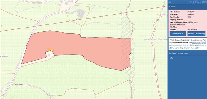 Land C. 17.2 Acres, Corbally, Saggart, Dublin