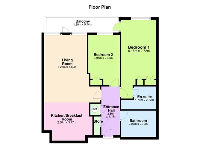 Floor plan — 407 Beacon One, Beacon Court, Dublin 18