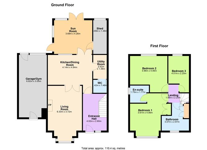 Floor plan — 11 Old Forest, Bunclody, Co. Wexford