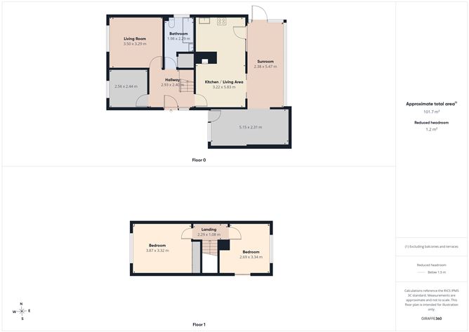 Floor plan — 59 Avondale Close, Avondale, Waterford City, Waterford