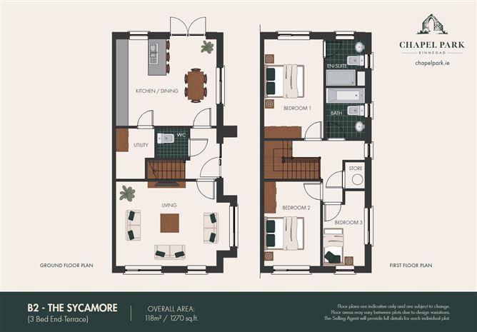 Floor plan — The Sycamore, Chapel Park, Kinnegad, Westmeath