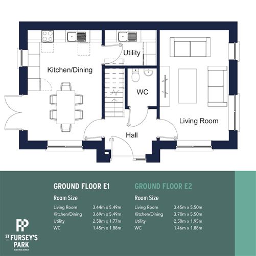 House Type E - 3 Bed Semi-Detached, St Furseys Park, Dublin Road, Dundalk, Co. Louth