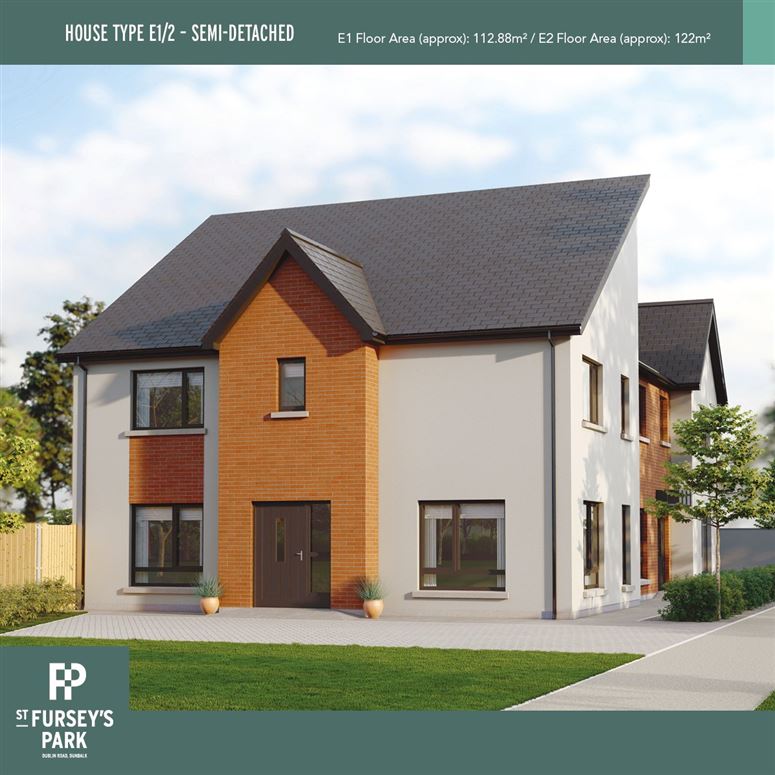 House Type E – 3 Bed Semi-Detached, St Furseys Park, Dublin Road, Dundalk, Co. Louth