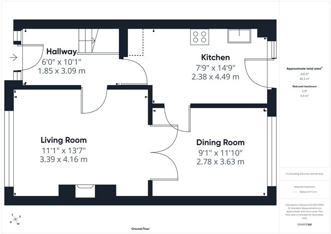 Floor plan — 5 Palmerstown Woods, Clondalkin, Dublin 22