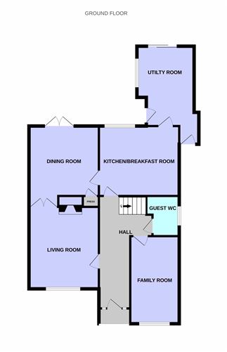 Floor plan — 95 Meadow Grove, Dundrum, Dublin 16