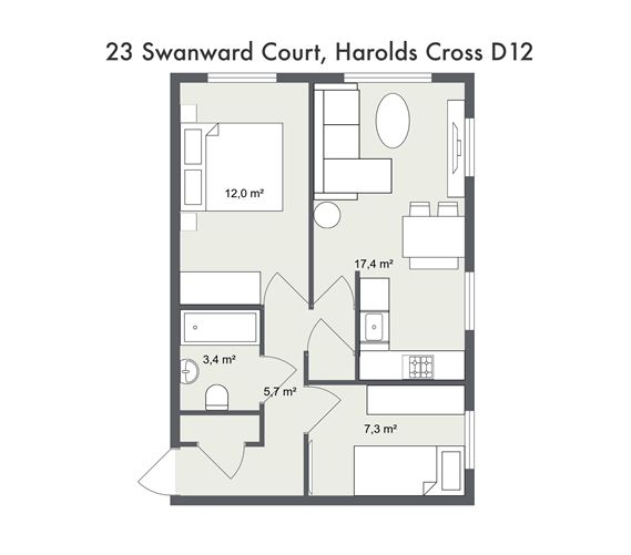23 Swanward Court, Harold's Cross - D12,   Dublin 12