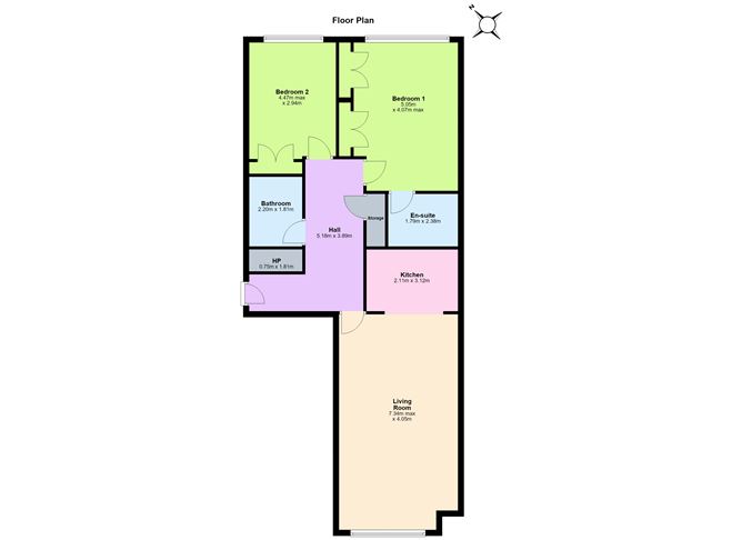 Floor plan — 45 Milltown Hall, Mount St Annes, Milltown, Dublin 6