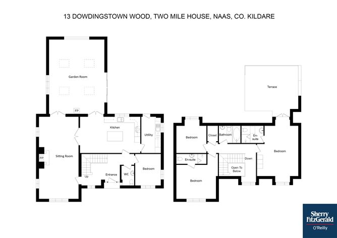 Floor plan — 13 Dowdingstown Wood, Two Mile House, Naas, Co. Kildare