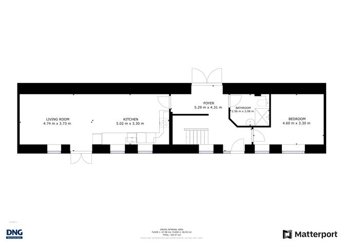 Floor plan — Clonmines, Wellingtonbridge, Co. Wexford