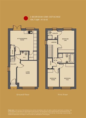 3-Bed Semi Type A (106.7 Sq M), Shanrath, Athy, Co. Kildare