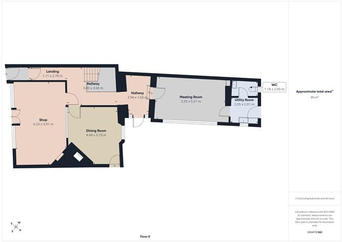 Floor plan — 14 Oliver Plunkett St., Mullingar, Westmeath