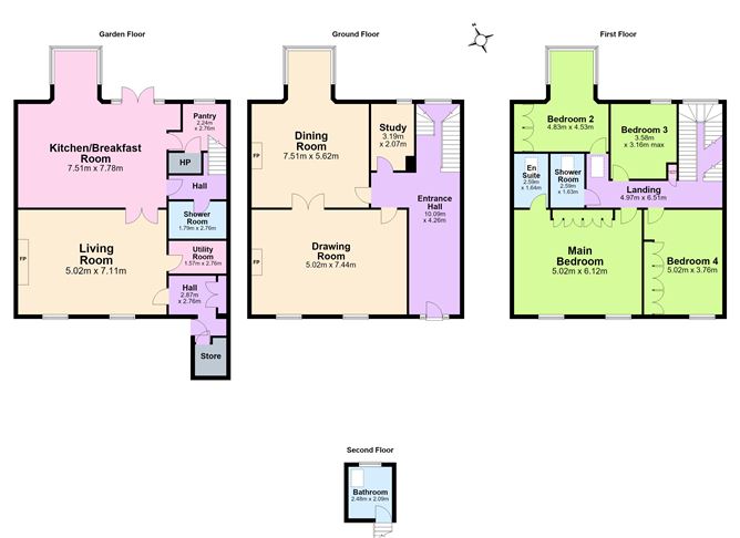 Floor plan — 3 Mosaphir Terrace, Corrig Road, Dun Laoghaire, Co. Dublin