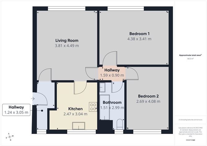 Floor plan — Apartment 29, Seapark, Mount Prospect Avenue, Clontarf, Dublin 3