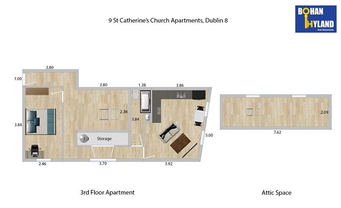 Apartment 9, Saint Catherine's Church Apartments, Bridgefoot Street, South City Centre,   Dublin 8