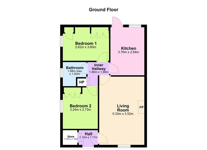 Floor plan — 16D Cherrywood, Loughlinstown, Co. Dublin, Glenageary