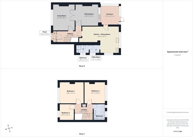 Floor plan — Luce Ends, 52 Dunluce Road, Clontarf, Dublin 3
